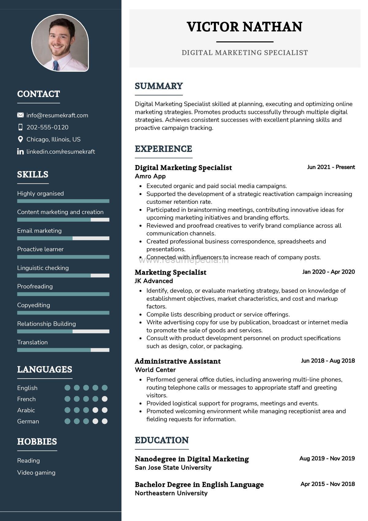 Digital-Marketing-Specialist-CV-Sample