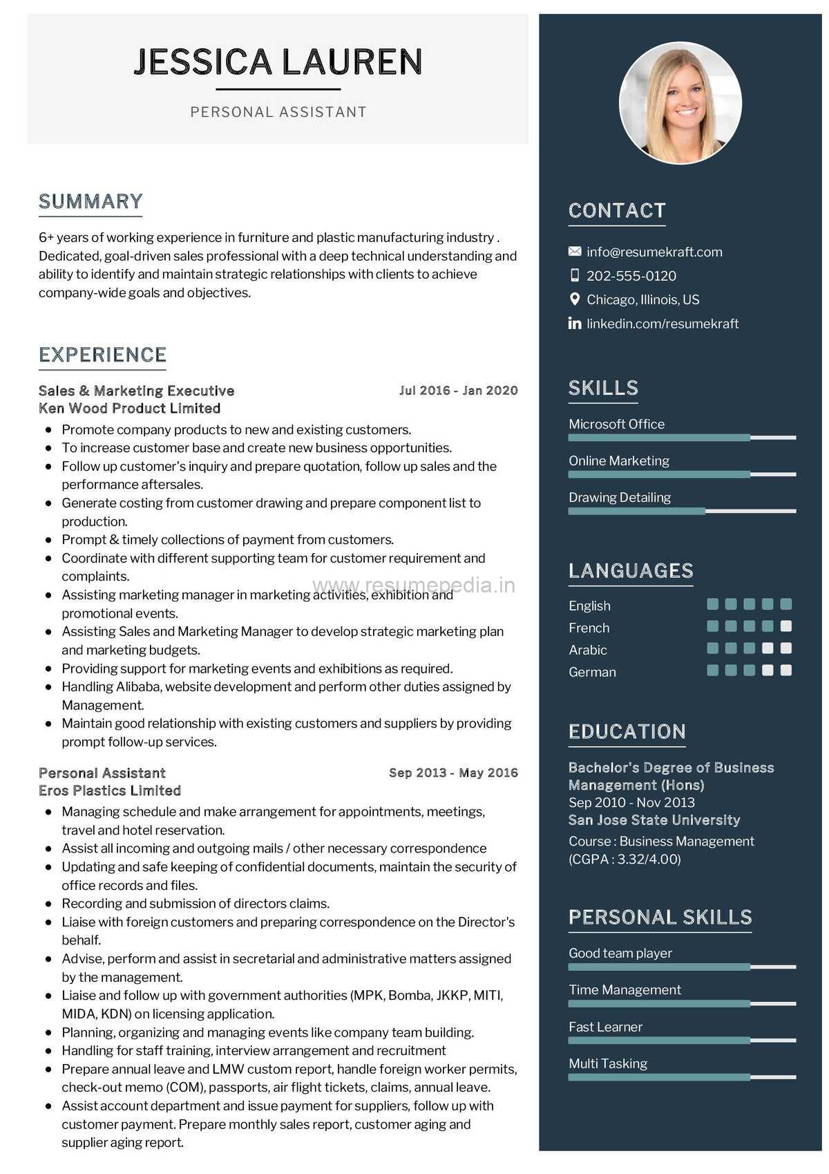 Personal-Assistant-Resume-Sample